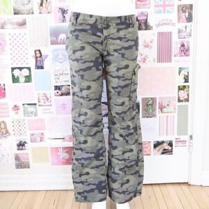 vintage old navy low waist camo cargo pants size 10